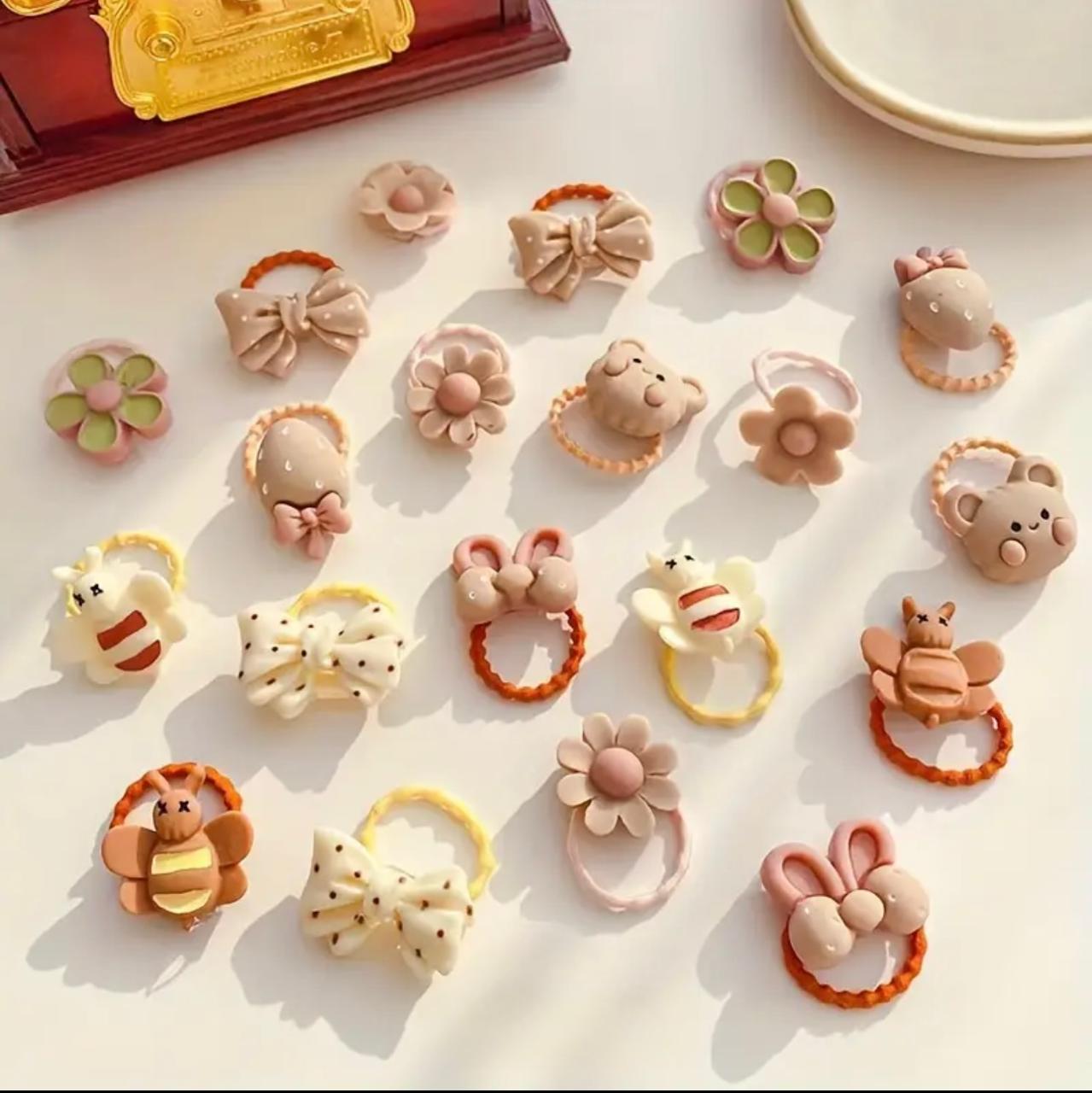 Cartoon-Theme Resin Hair Clips