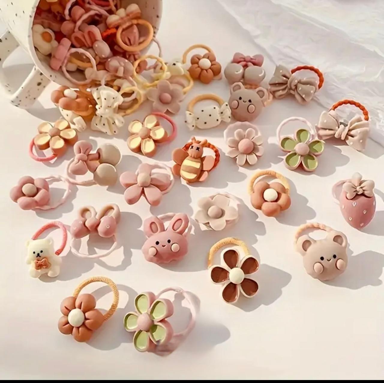 Cartoon-Theme Resin Hair Clips