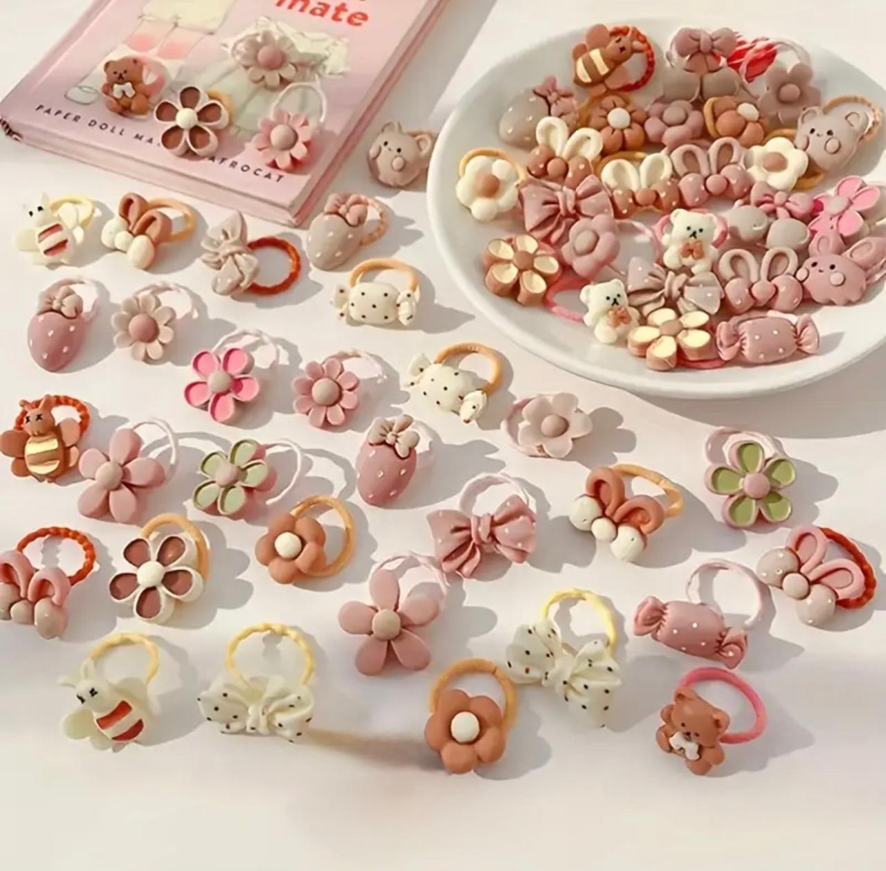 Cartoon-Theme Resin Hair Clips