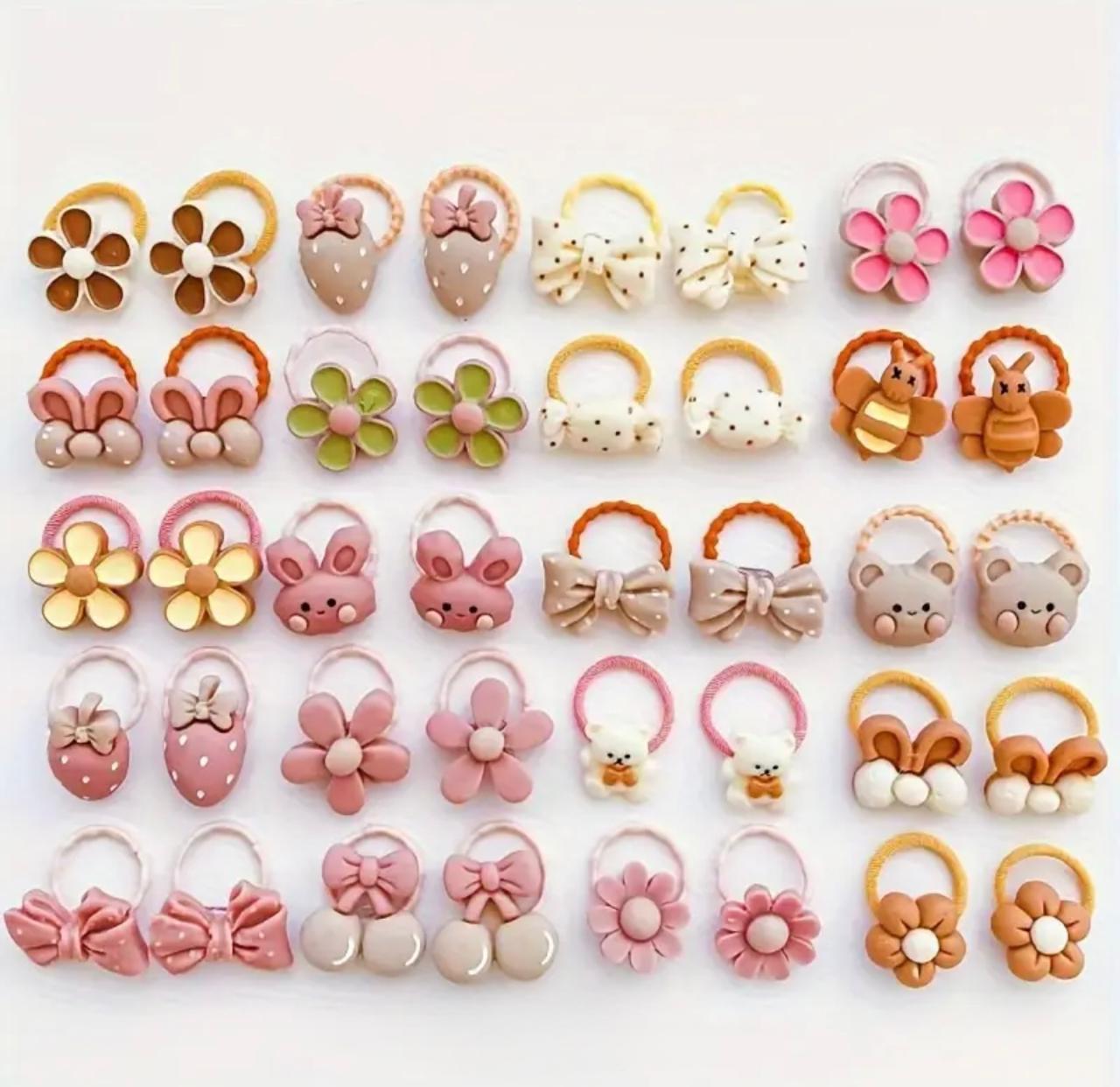 Cartoon-Theme Resin Hair Clips
