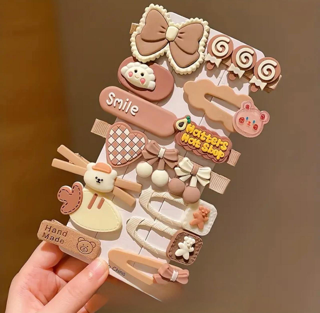 Preppy Style Cartoon Hair Clips