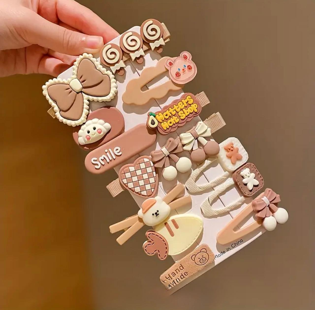 Preppy Style Cartoon Hair Clips